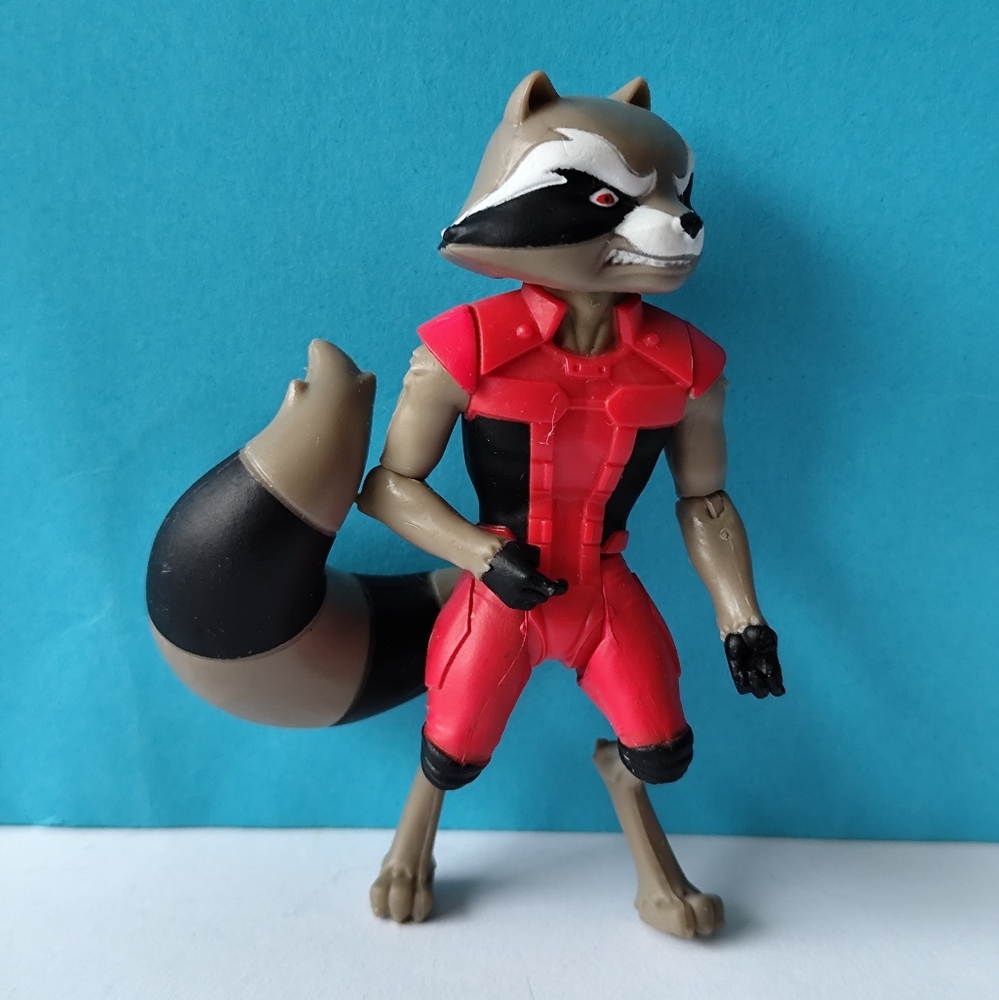 3/$25💙Marvel Guardians of The Galaxy Rocket Raccoon 3 1/2" Figure Hasbro 2015